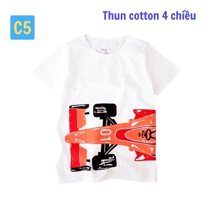 Áo thun bé trai size đại từ 23-43kg. Chất vải thun cotton, thấm hút mồ hôi - Tomchuakids.