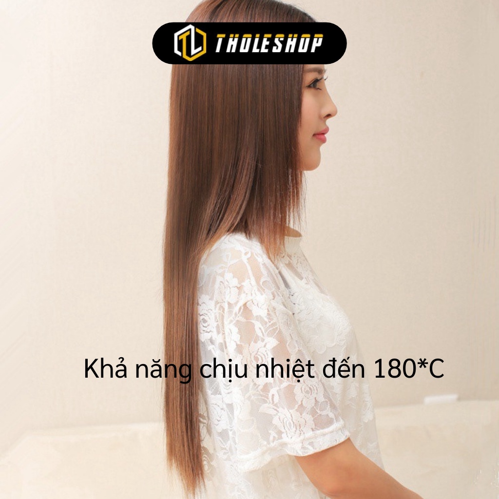 Tóc Giả - Tóc Giả Dài Thẳng Kẹp Nửa Đầu 60cm Mềm Mỏng Có Thể Uốn, Nhuộm, Gội 7217