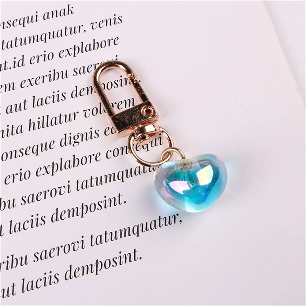 Móc khóa hình trái tim tùy chọn màu sắc xinh xắn dễ thương