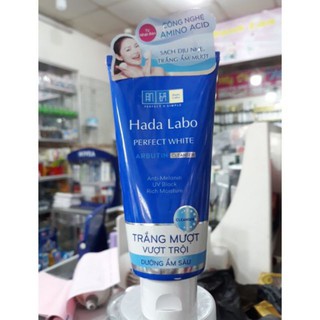 Kem rửa mặt dưỡng trắng Hada Labo Perfect White Arbutin Cleanser 80g