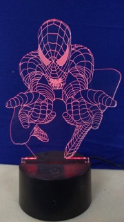 Đèn led 3D người nhện Spider man