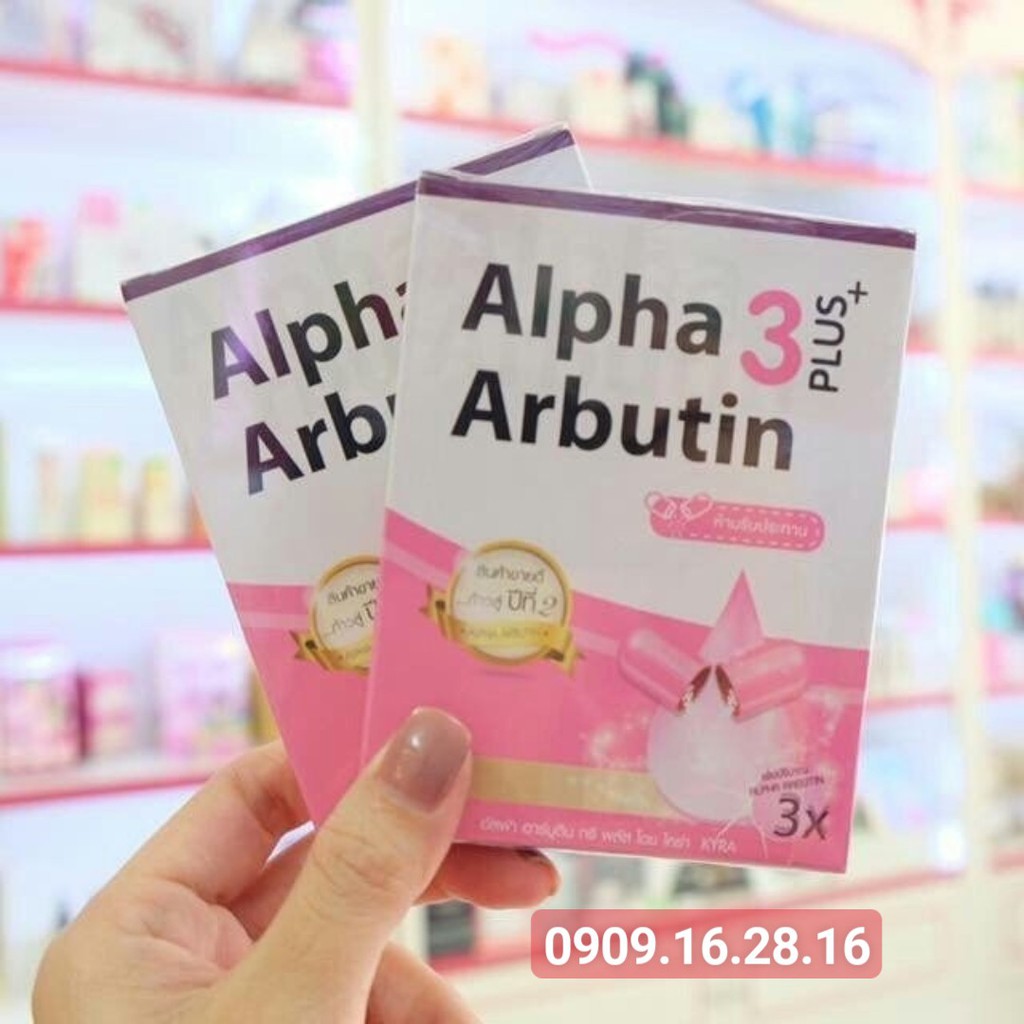 [chuẩn chính hãng] Viên Kích Trắng Alpha Arbutin 3 Plus - Vĩ 10 Viên