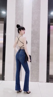 Áo lưng đan dây có mút ngực