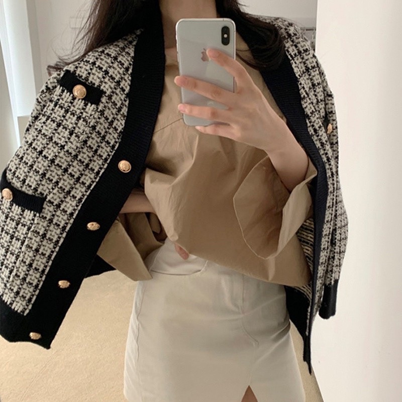 Áo dạ kẻ caro