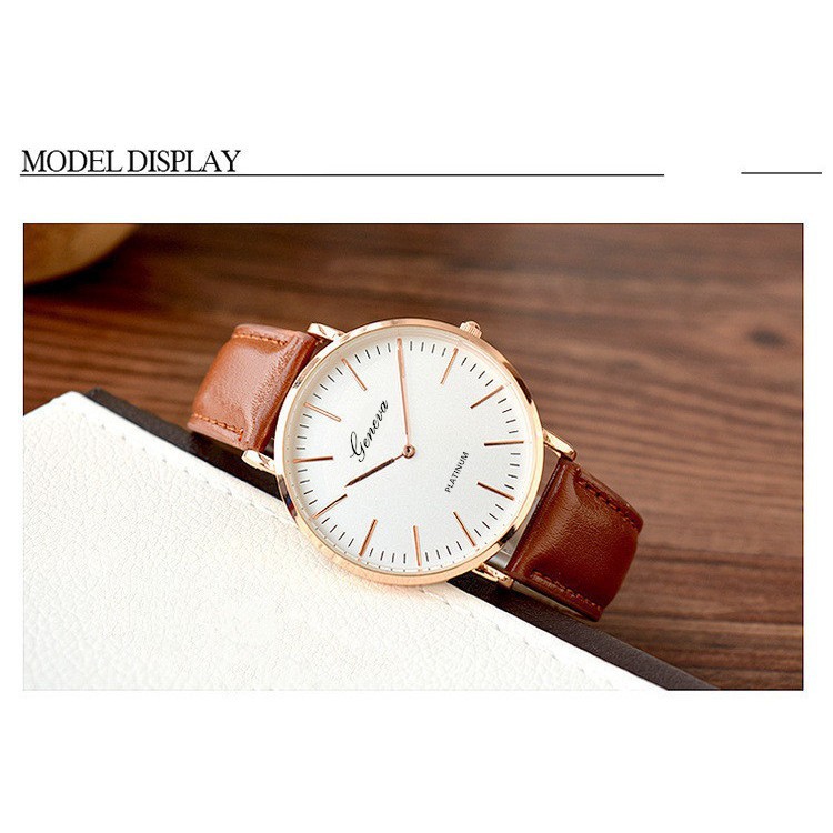 Đồng hồ dây da Geneva nam nữ thời trang | BigBuy360 - bigbuy360.vn