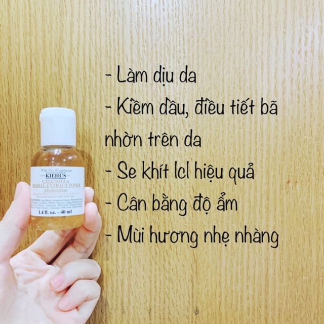 NƯỚC HOA HỒNG HOA CÚC KIEHL’S CALENDULA HERBAL EXTRACT TONER 40ML