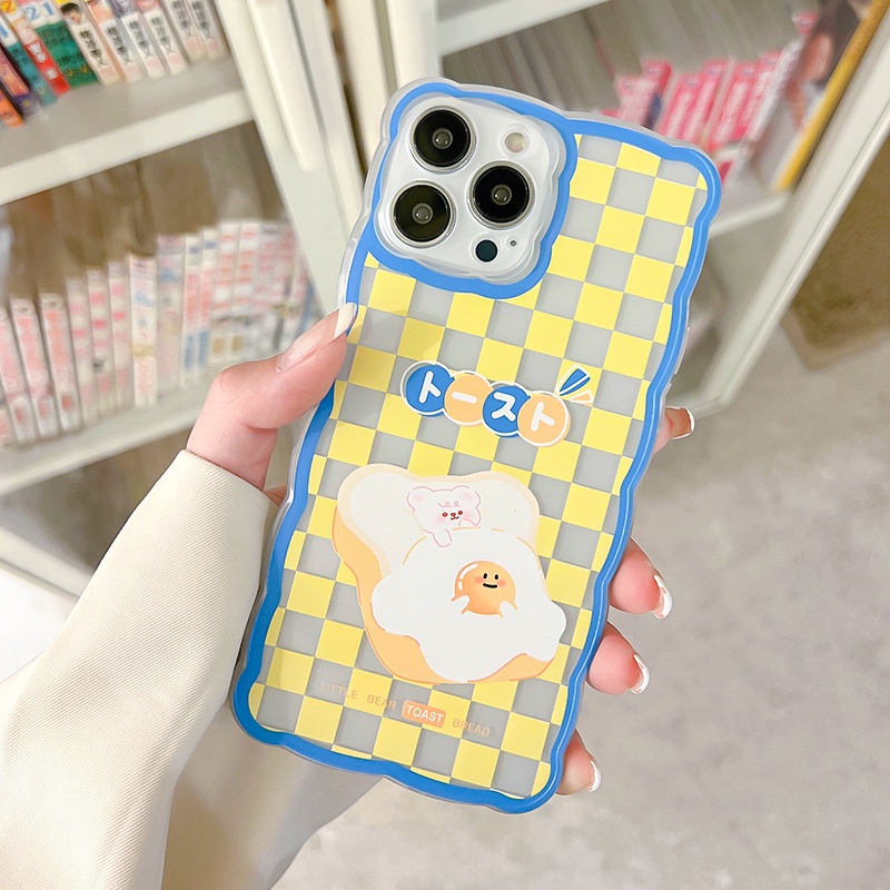 Ốp Điện Thoại Trong Suốt Họa Tiết Bảng Vẽ Hoạt Hình Cho Iphone 13Pro 12 11 xs 6 7 8 14