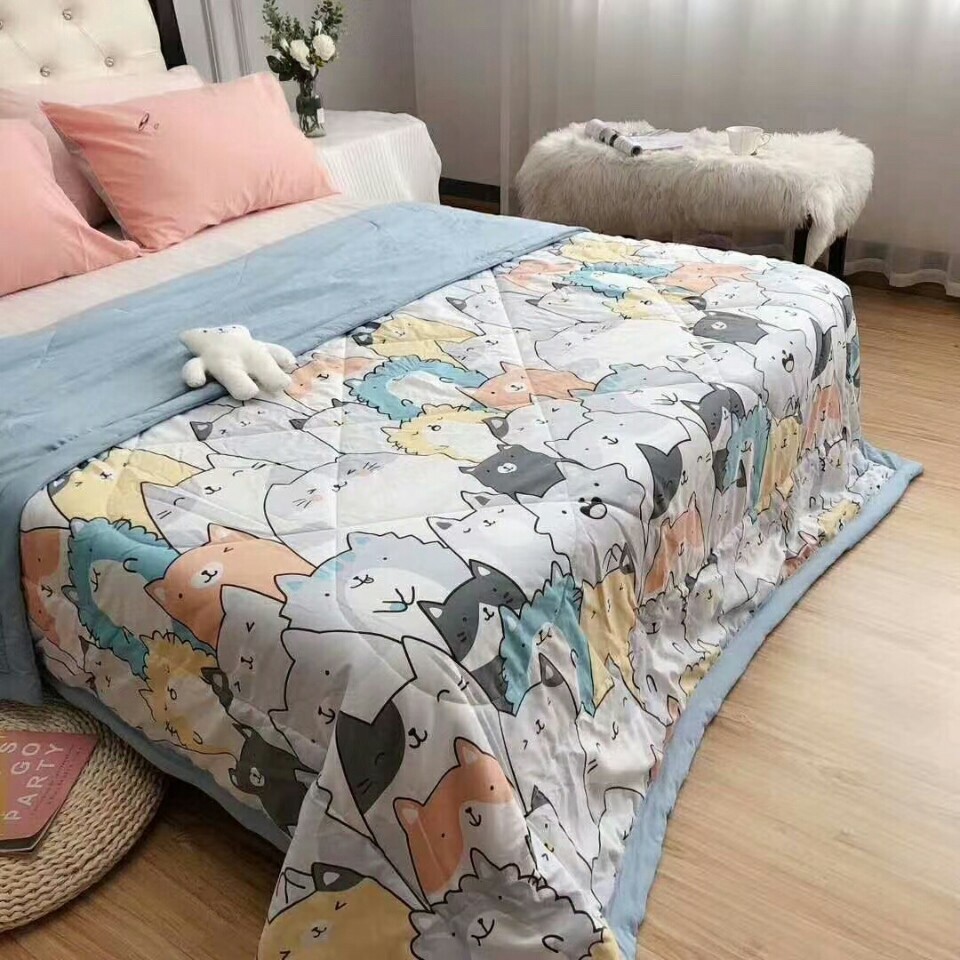 Chăn hè cotton đũi cao cấp nhập khẩu 2mx2m3,chát chọn mẫu,Mã hàng CĐ019