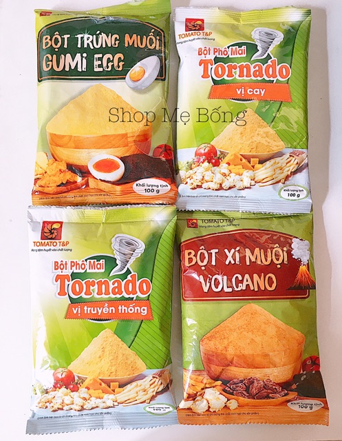 Bột phô mai / Bột xí muội / Bột trứng muối / Bột Tomato T&amp;P 100g