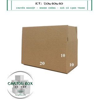 Combo 100 hộp carton 20x10x10 cm