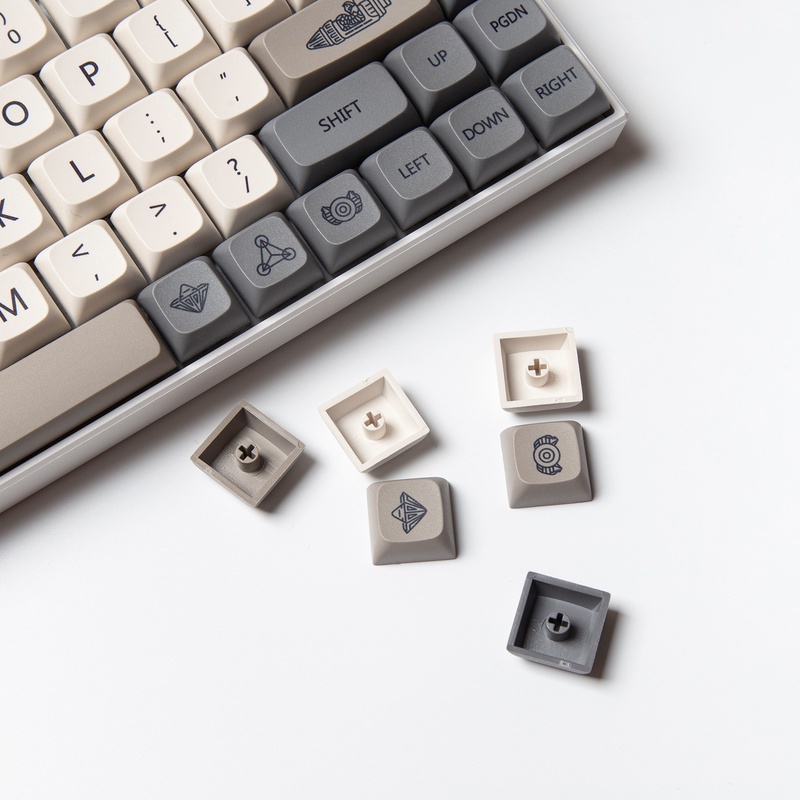 Nắp phím nâng cấp XDA Shimmer Retro bằng PBT nhuộm thăng hoa cho bàn phím cơ 121 phím