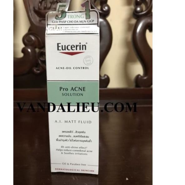 EUCERIN ACNE - OILCONTROL  PRO ACNE SOLUTION A.I MATT FLUID 50ML KEM DƯỠNG GIÚP GIẢM DẦU VÀ MỤN