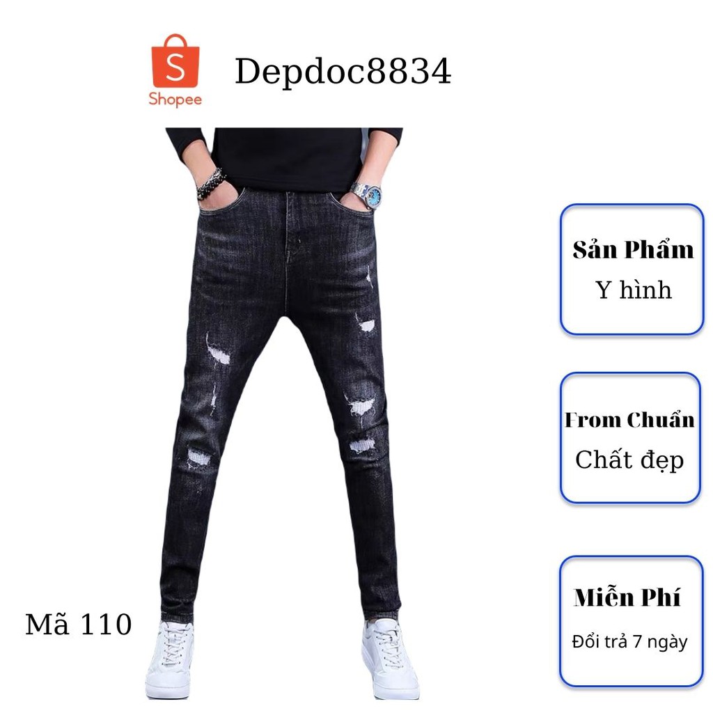 Quần jean nam cao cấp, chất liệu bò ( jean ) mềm mịn, from chuẩn, có nhiều mẫu đẹp mới đi kèm depdoc89