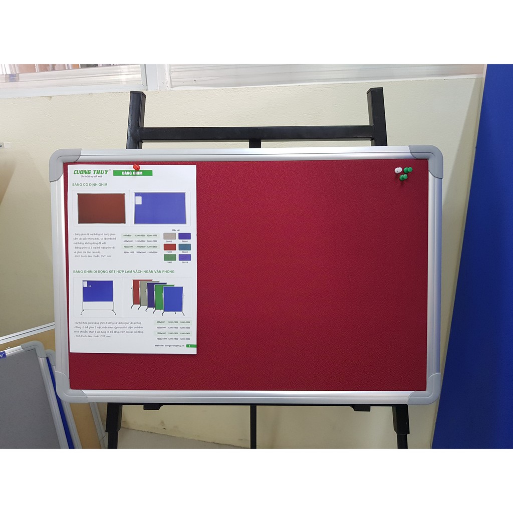 Bảng ghim tài liệu , KT: 80x120cm, 100x120cm dòng Standard - Bảng Cường Thúy,