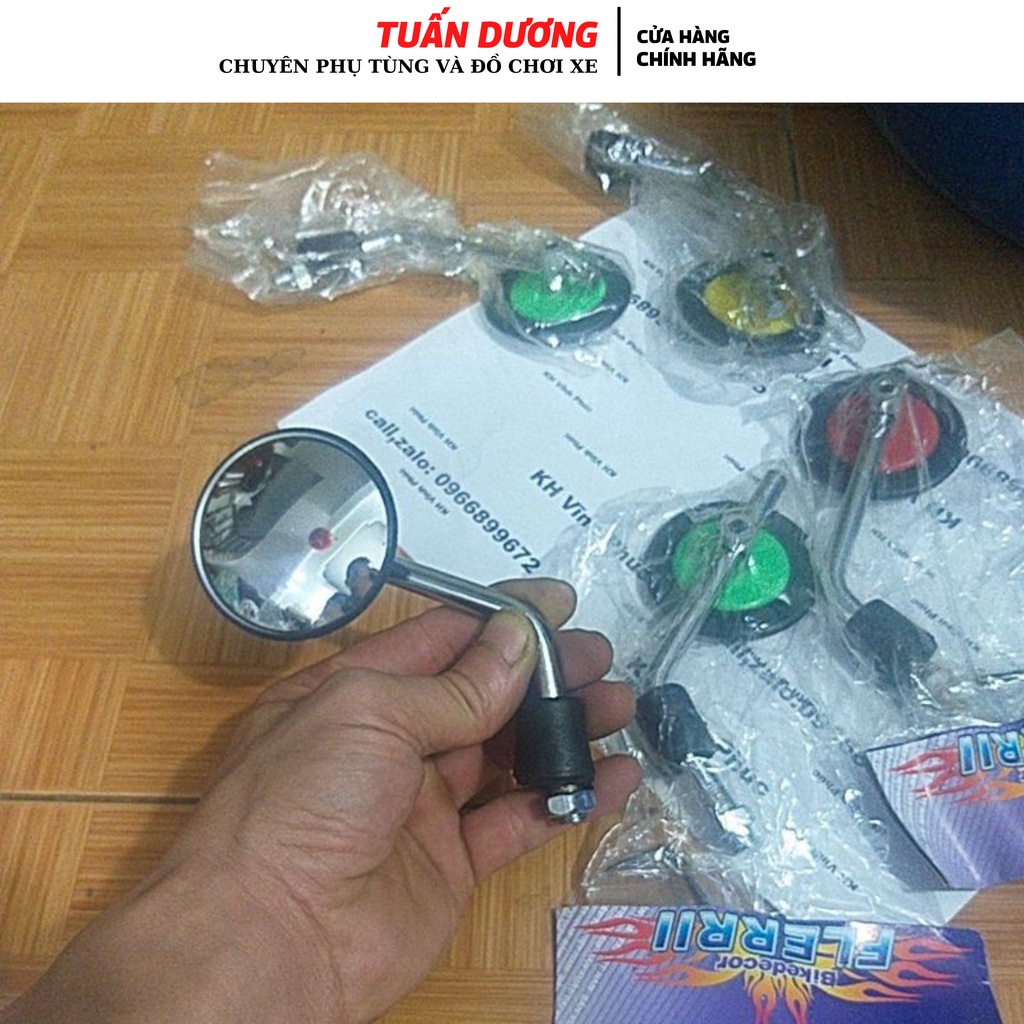 Gương chiếu hậu xe xe máy ( gương cầu mini chân 10mm)
