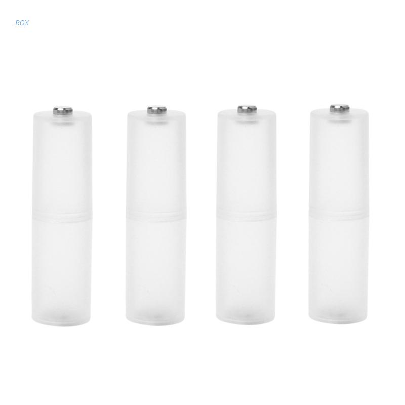 Set 4 hộp pin chuyển đổi kích thước AAA sang AA nhỏ gọn tiện lợi