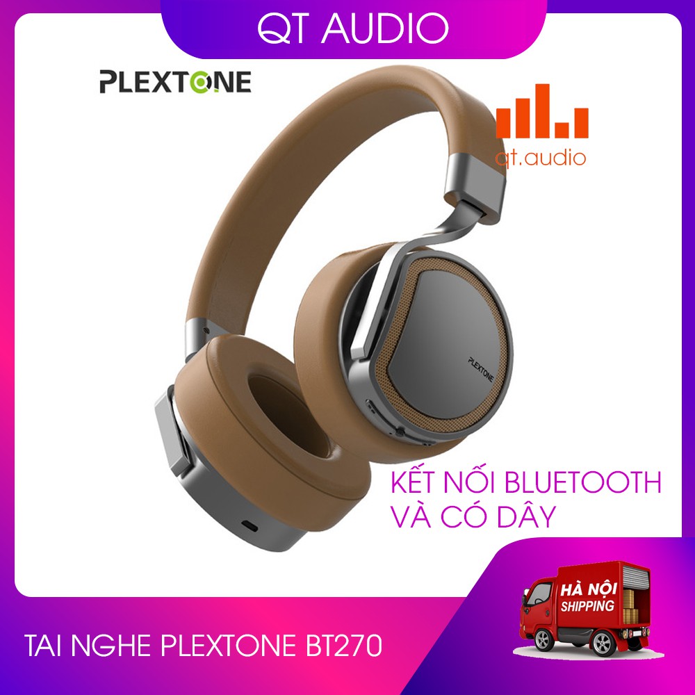 Tai nghe bluetooth plextone BT270,kết nối bluetooth và jack 3.5mm