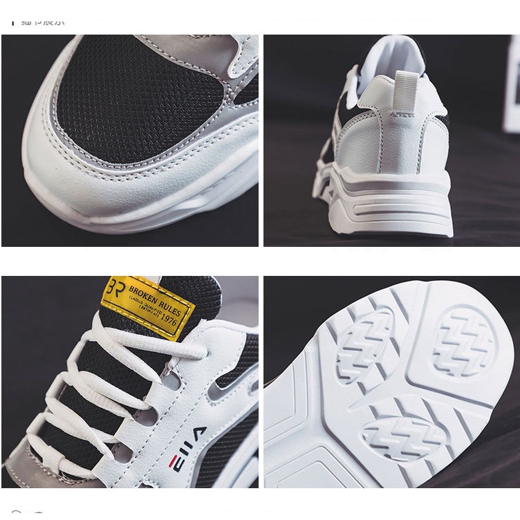 Giày Thể thao nam - Giày sneaker đi chơi Phong cách hàn quốc màu trắng nhẹ êm mềm hot trend 2020 hD25