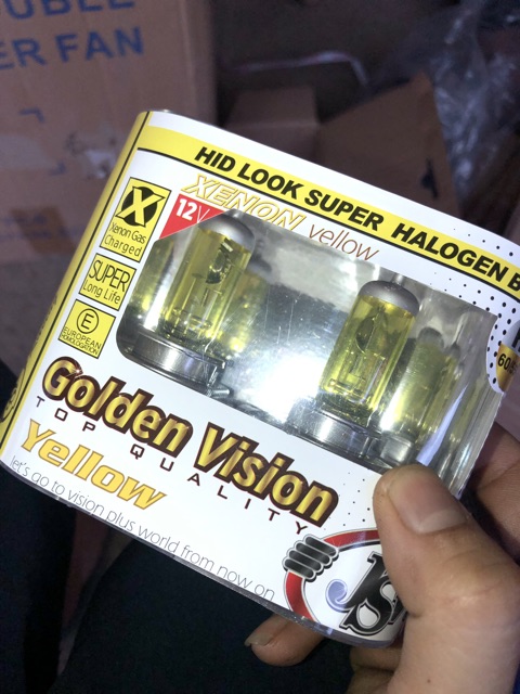 1 đôi bóng H4 12v ssen golden xe non hid look super