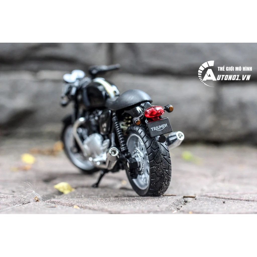 MÔ HÌNH XE MÔ TÔ TRIUMPH THRUXTON 1200 1:18 WELLY 5454