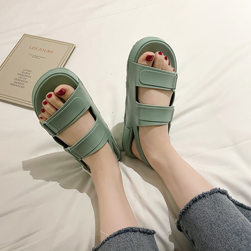 IELGY Sandals da PU thời trang Hàn cho nữ
