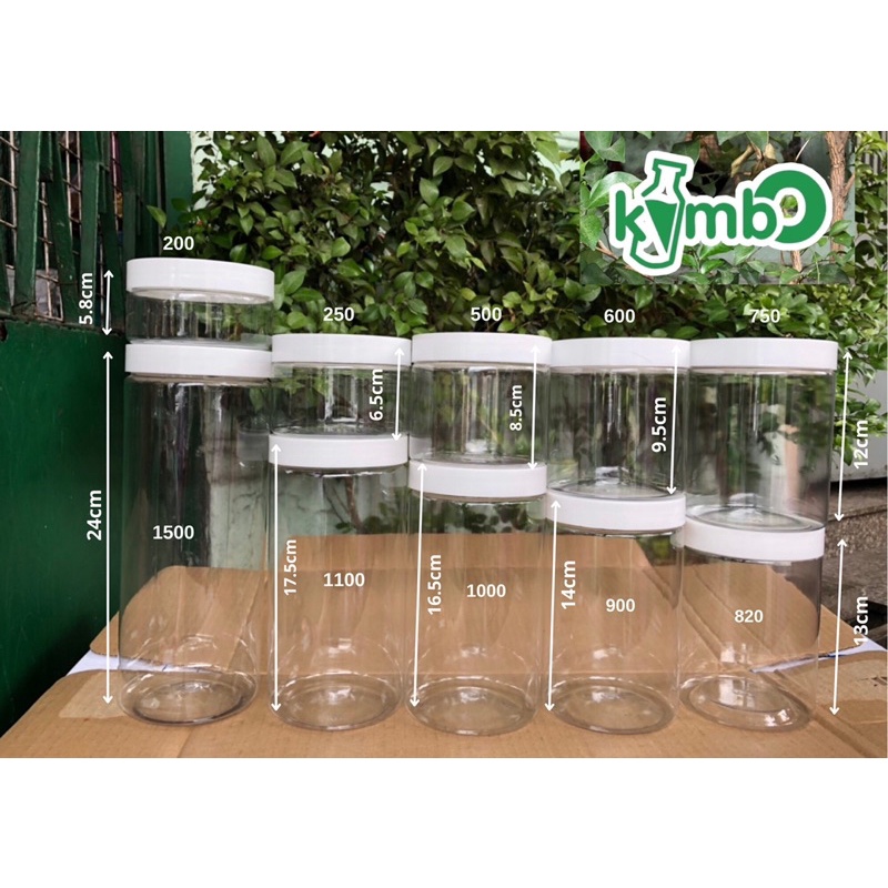 Hủ nhựa pet nắp nhựa trắng sữa giá đã gồm seal dán hoặc lót nhựa chống tràn