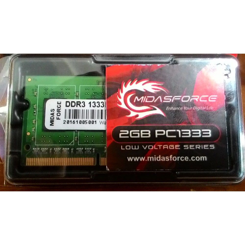 Laptop Notebook Sodimm Ddr3 2gb Midasforce Ram