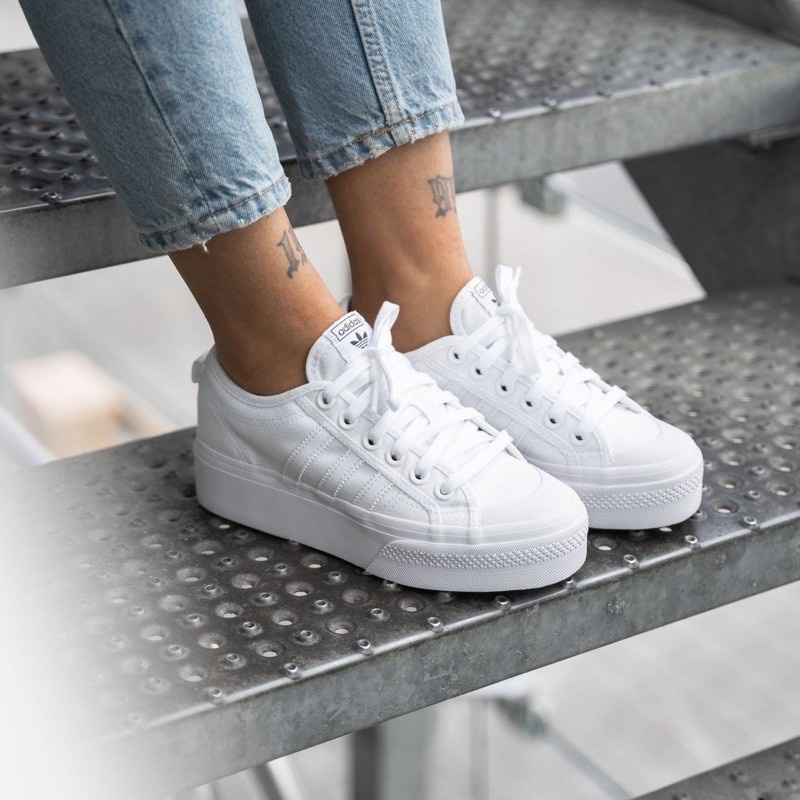 Giày Sneaker Thể Thao Nữ Adidas Nizza Platform