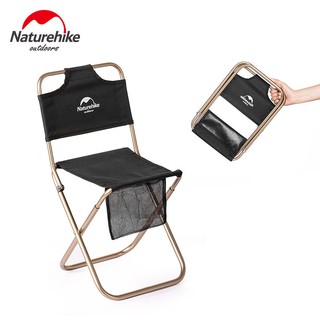 GHẾ XẾP DÃ NGOẠI, CÂU CÁ HỢP KIM NHÔM CÓ TỰA LƯNG NATUREHIKE NH18M001-Z