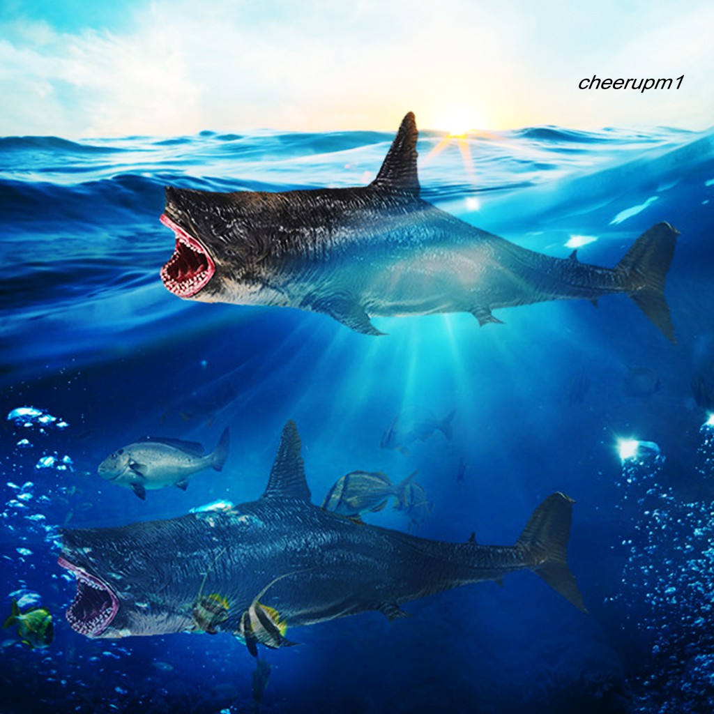 Mô Hình Cá Mập Megalodon Trang Trí Nội Thất Cho Bé