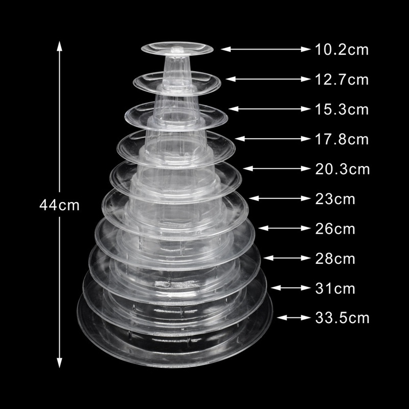 Giá Đỡ Trưng Bày Bánh Macaron 10 Tầng Dùng Trang Trí Tiệc Cưới / Sinh Nhật