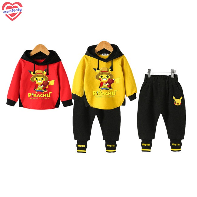 Bộ 2 Món Áo Hoodie Tay Dài Phối Quần Dài Thời Trang Cho Bé 1-5 Tuổi