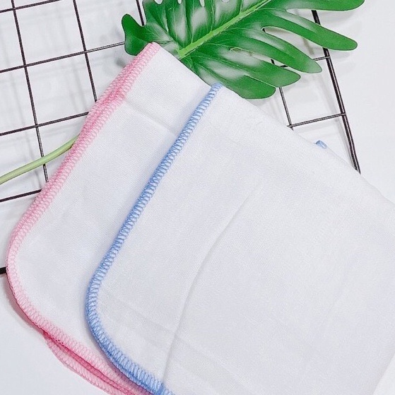 10 cái khăn sữa 2 lớp, 3 lớp, 4 lớp dành cho bé trai và gái , khăn gạc nhật 100% cotton kích thước 25x25cm
