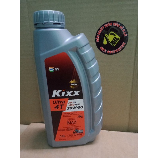 kixx 20w50 800ml nhớt tổng hợp 100%