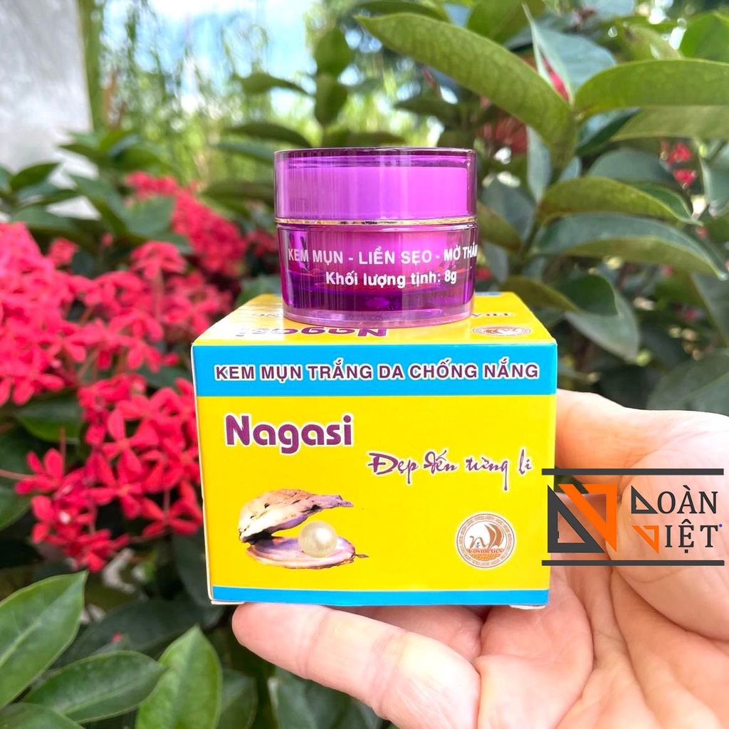 Kem THOA MẶT Nagasi - mờ NÁM, TÀN NHANG, MỤN, TRẮNG DA, CHỐNG NẮNG 8g - Hiệu quả sau 7 ngày sử dụng . Hàng chuẩn công ty