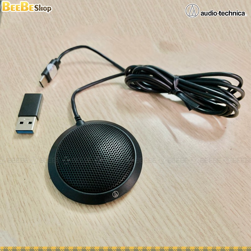 Audio Technica ATR4697 USB - Micro Họp Trực Tuyến, Kết Nối Type-C, Hướng Thu Đa Hướng, Có Giắc Chuyển USB 2.0