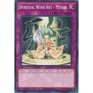 Thẻ bài Yugioh - TCG - Spiritual Wind Art - Miyabi / SDCH-EN033'