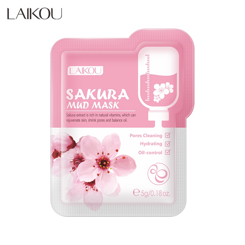 [Hàng mới về] Mặt nạ bùn Sakura Laikou làm sạc kiềm dầu ngừa lão hóa hiệu quả 5g | BigBuy360 - bigbuy360.vn