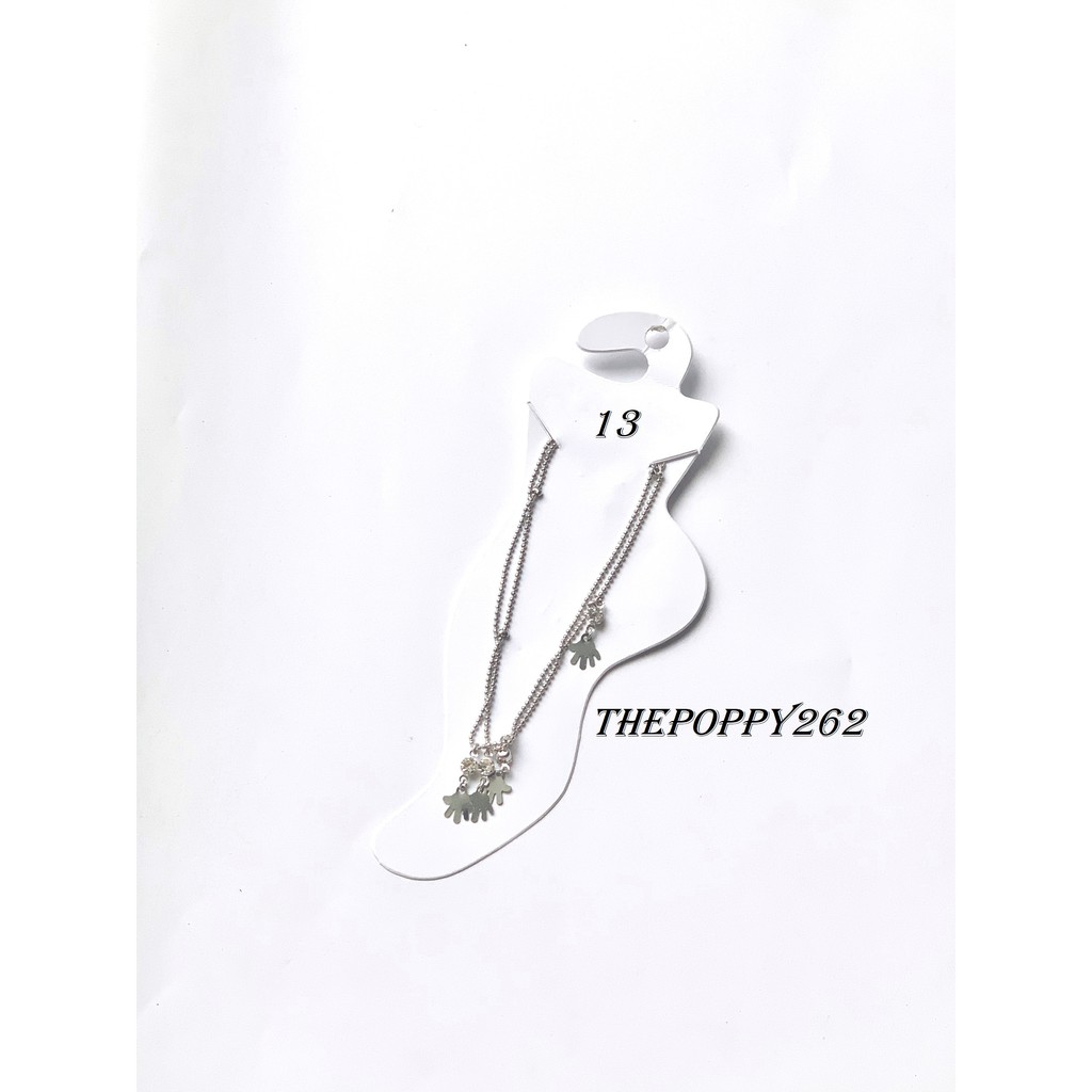 Lắc chân inox họa tiết xinh xắn | BigBuy360 - bigbuy360.vn