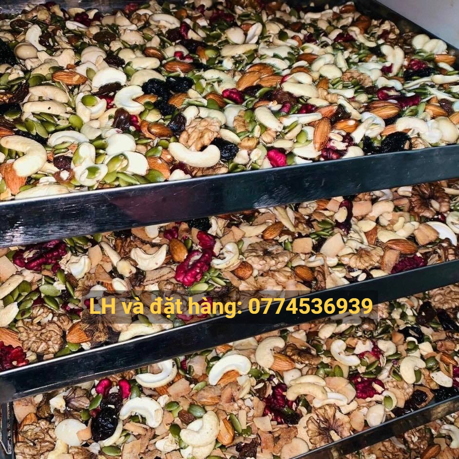 Granola ăn vặt ăn kiêng healthy 500gr ngũ cốc dinh dưỡng giảm cân