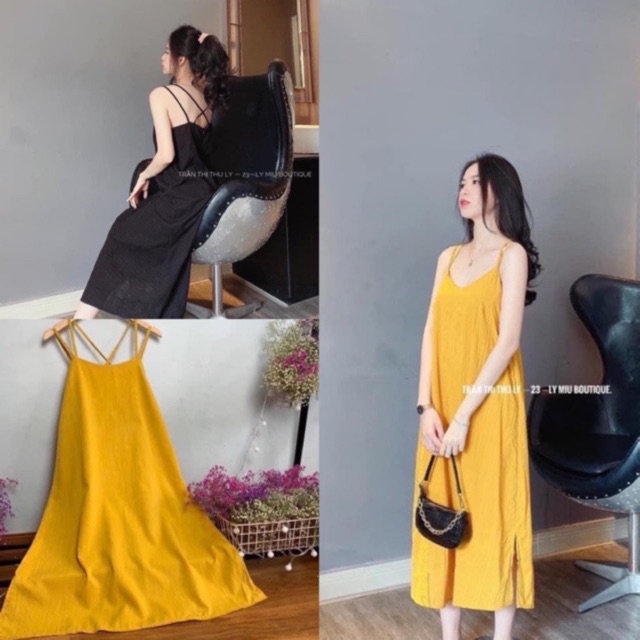 Đầm maxi 4 dây hot trend