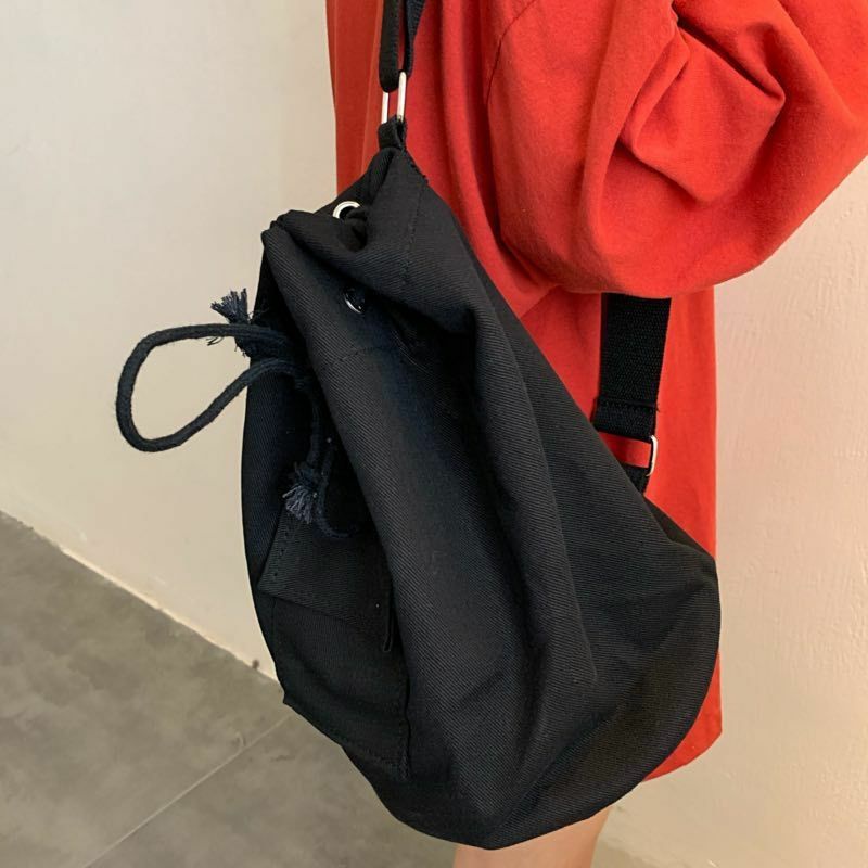 Balo 1 dây, dây rút, vải canvas - BALO 1 DÂY