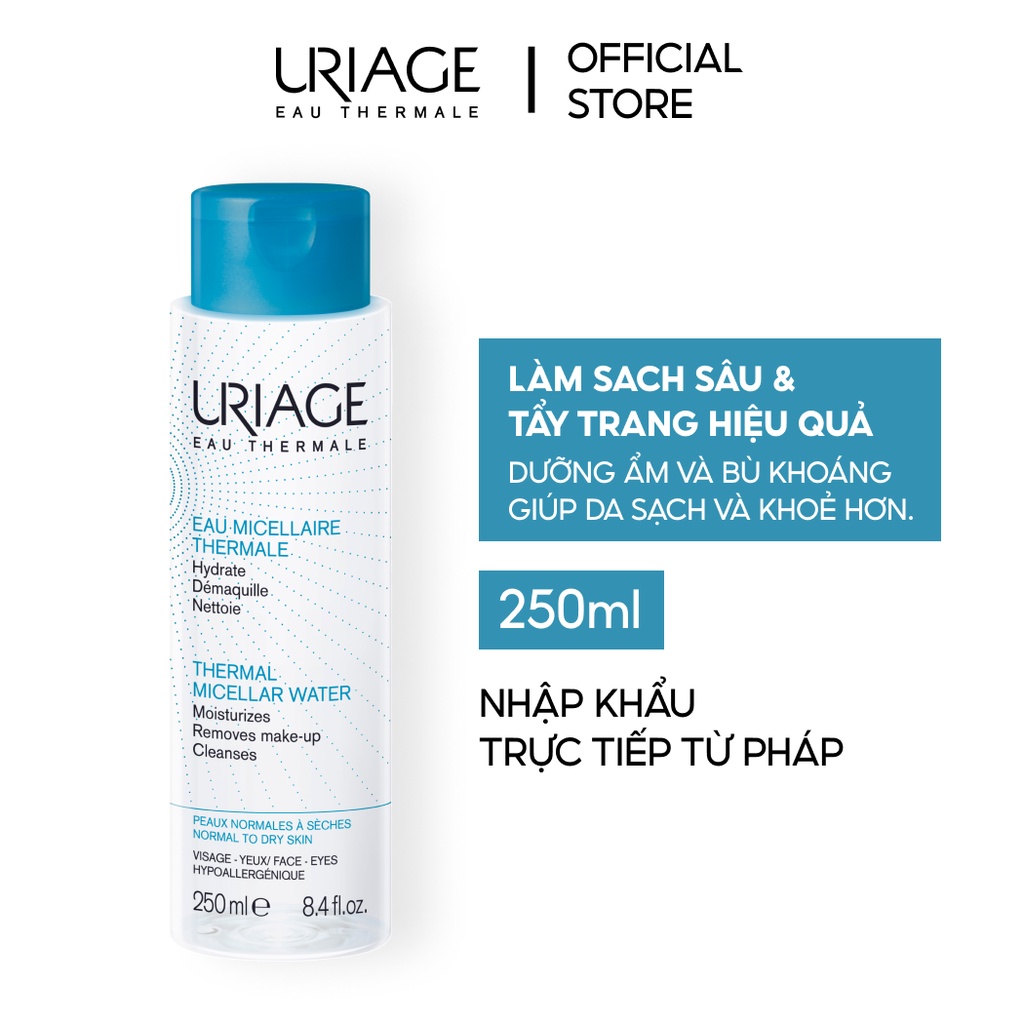 Tẩy trang dưỡng khoáng cho da thường, khô URIAGE EAU MICELLAIRE THERMALE PNS 250ml