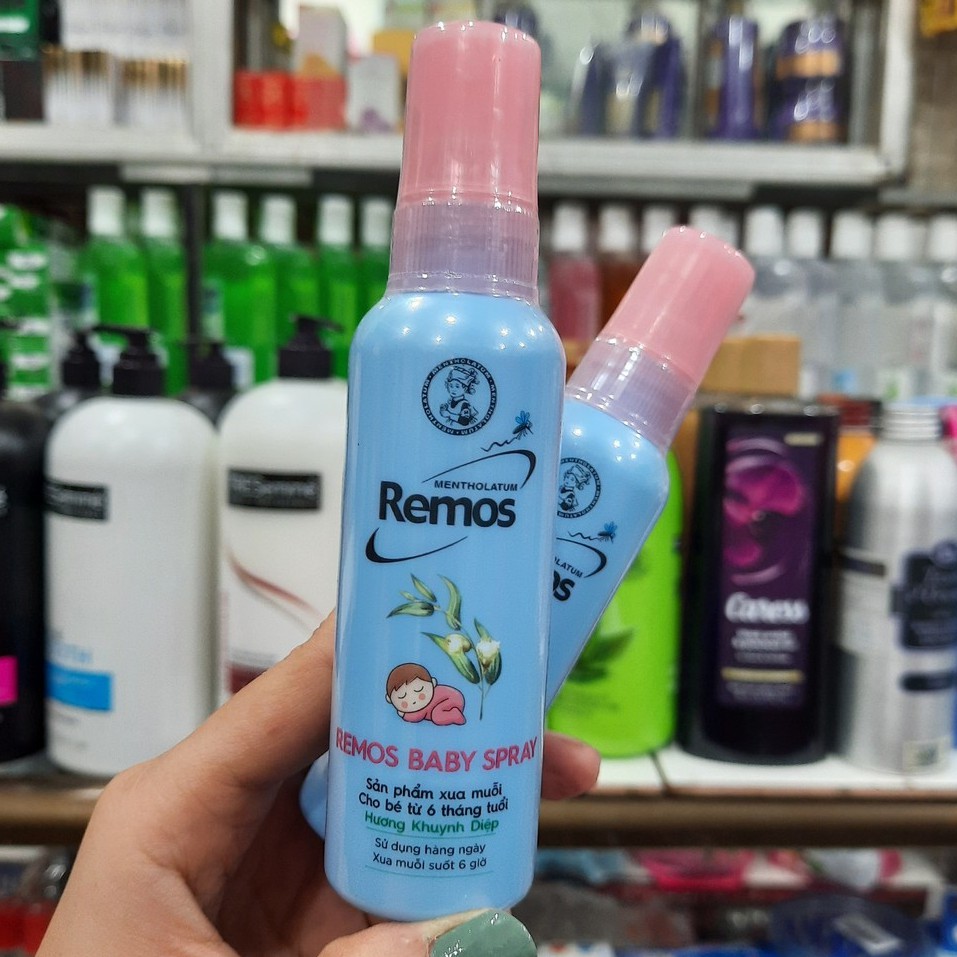 Xịt Xua Muỗi Cho Bé Từ 6 Tháng Tuổi Remos Baby Spray Khuynh Diệp Rohto 60Ml