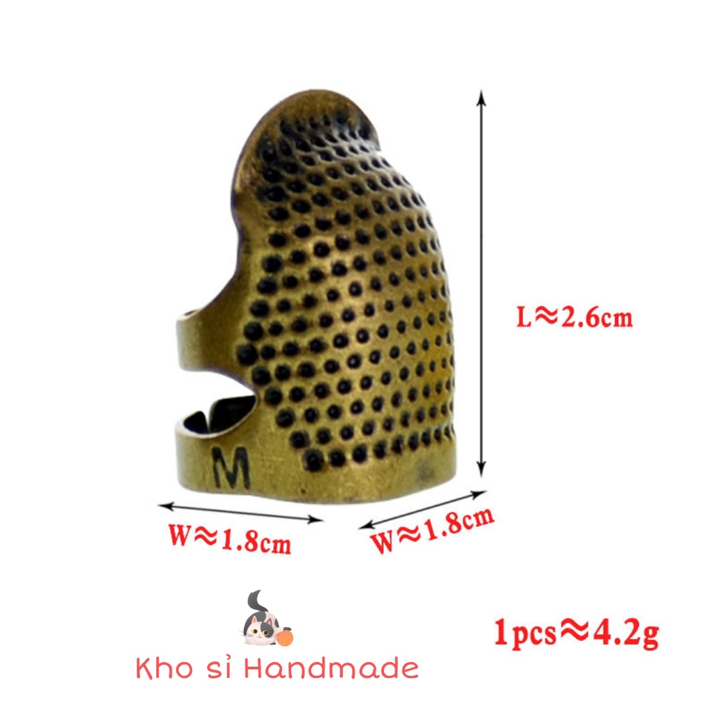 Nhẫn hỗ trợ bảo vệ đầu ngón tay màu đồng cổ