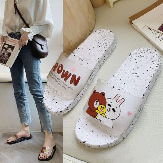 Dép nữ đi trong nhà hình thỏ Cony gấu Brown
