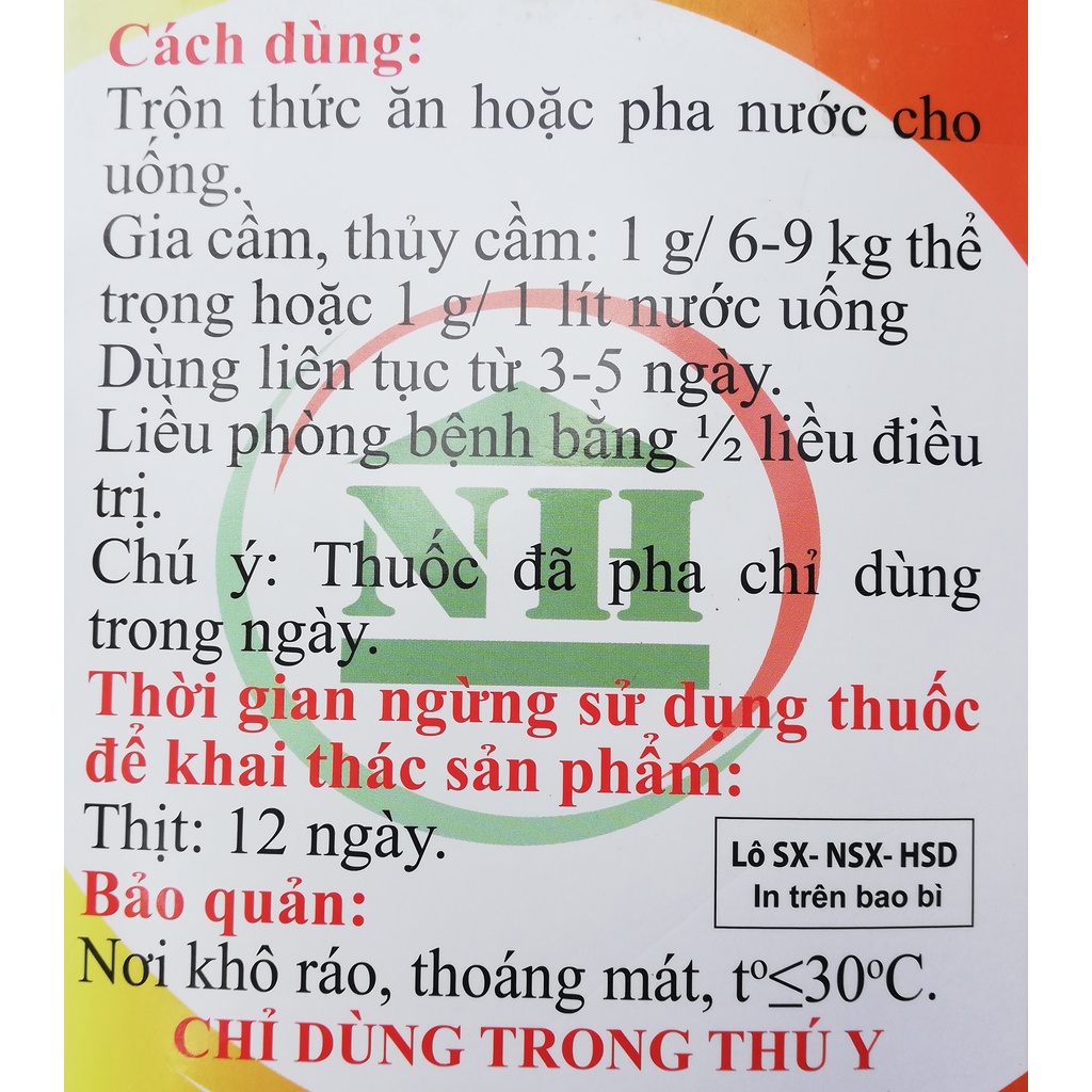 1 gói AMPI - SULFA NEW 50g Dùng cho gia cầm, gà chọi , chim cảnh