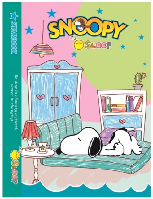 Tập học sinh Snoopy, 80gsm, 96trang( 10 quyển / bloc)