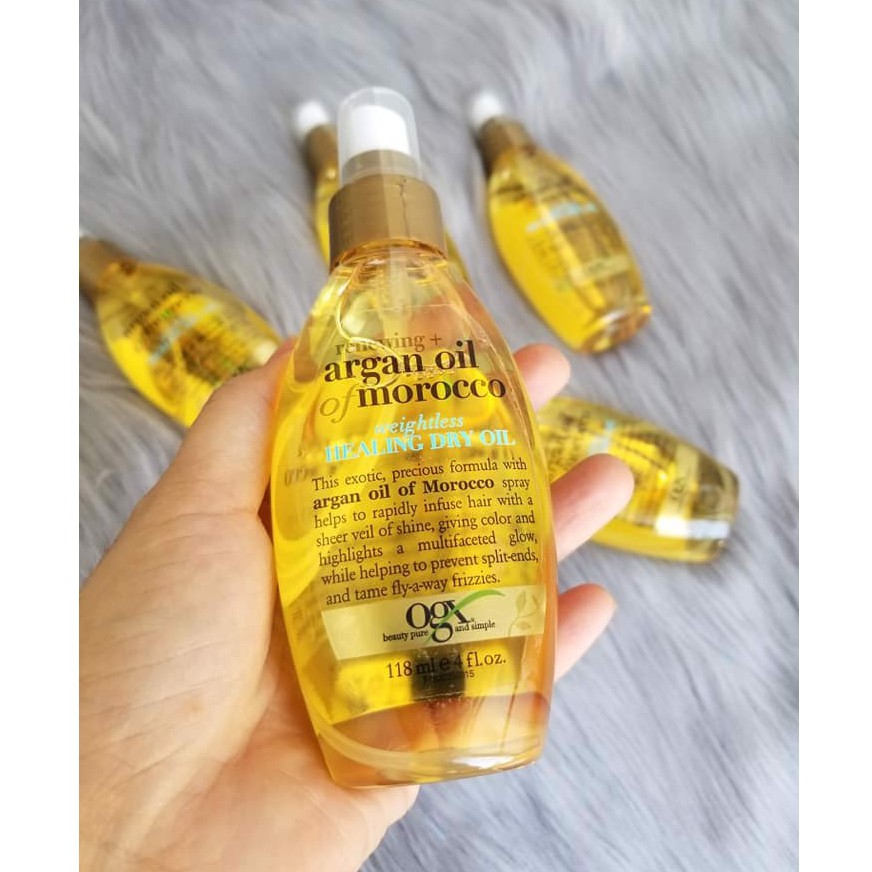 XỊT DƯỠNG TÓC BIOTIN OGX ARGAN OIL OF MOROCCO OIL MIST