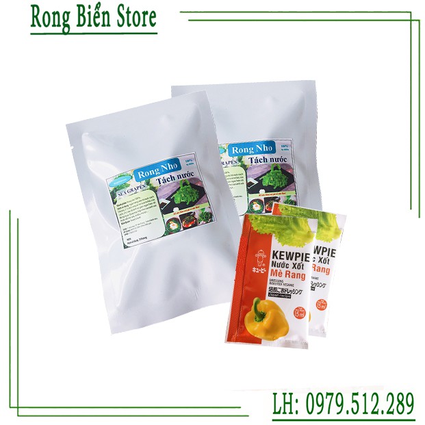 Tặng xốt  hương vị Nhật} 100gr Rong nho tách nước